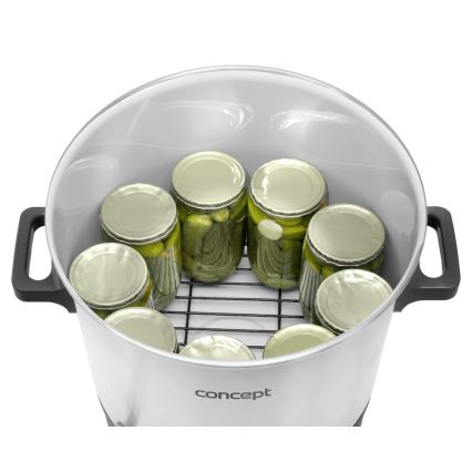 Concept ZH0030 - Zavařovací hrnec 27 l 2000W/230V bílá/černá