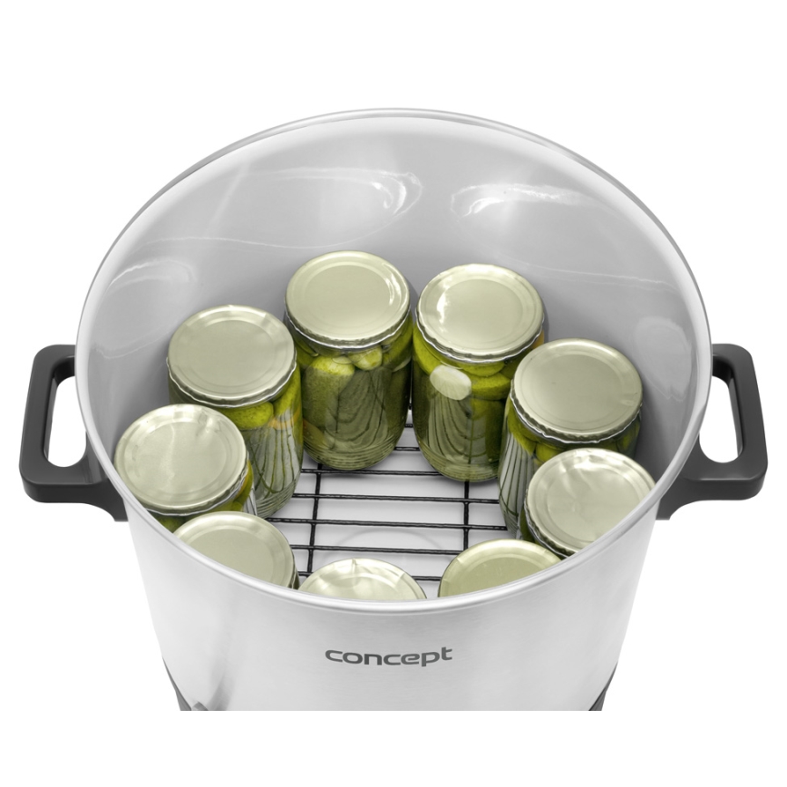 Concept ZH0030 - Zavařovací hrnec 27 l 2000W/230V bílá/černá