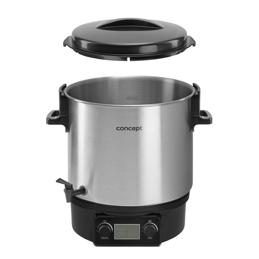 Concept ZH0040 - Zavařovací hrnec 27 l 2000W/230V nerez/černá