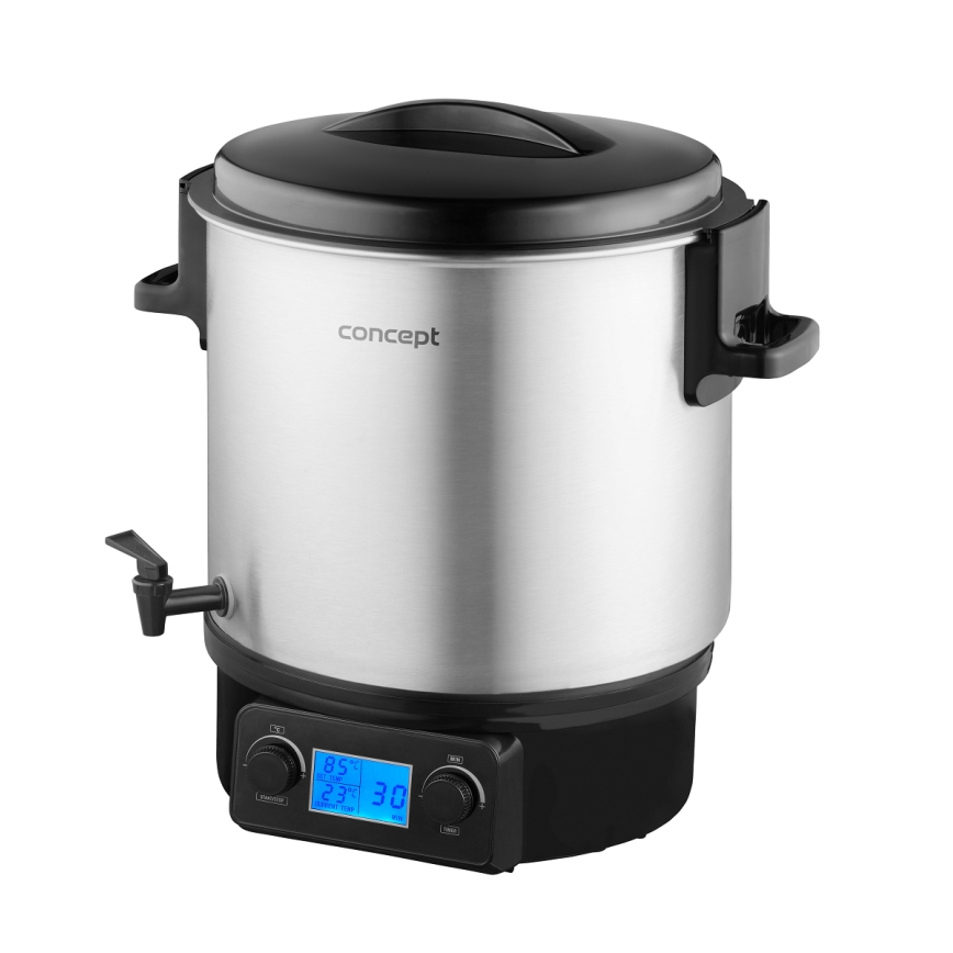 Concept ZH0040 - Zavařovací hrnec 27 l 2000W/230V nerez/černá