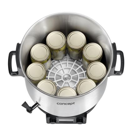 Concept ZH0040 - Zavařovací hrnec 27 l 2000W/230V nerez/černá