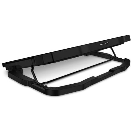 CONNECT IT CCP-2200-BK - Chladící podložka pro notebook 4x ventilátor 2xUSB černá//modrá