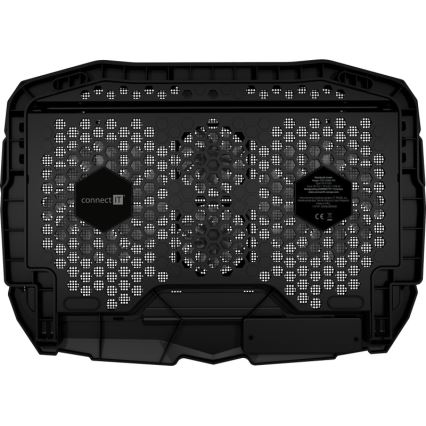 CONNECT IT CCP-2200-RD - Chladící podložka pro notebook 4x ventilátor 2xUSB černá/červená