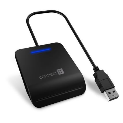 CONNECT IT CFF-3050-BK - Čtečka eObčanek a čipových karet 5V