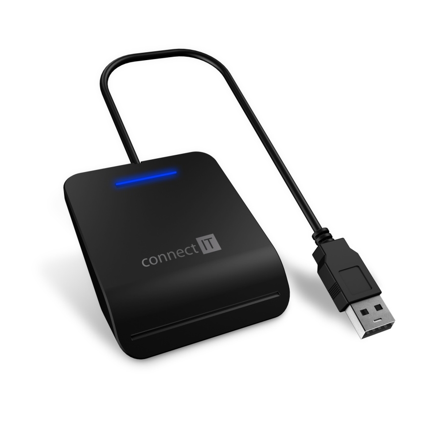 CONNECT IT CFF-3050-BK - Čtečka eObčanek a čipových karet 5V
