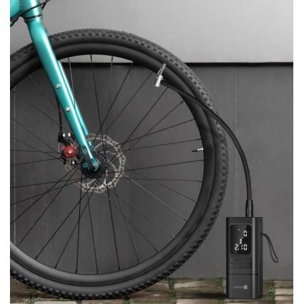 CONNECT IT CFF-4500-BK - Digitální kapesní kompresor AirFlow 80W/6000 mAh černá