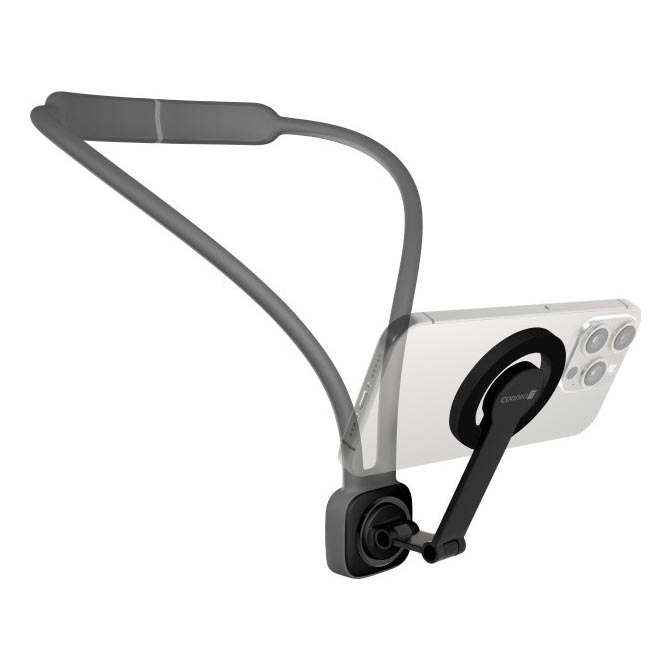 CONNECT IT CFF-6020-GY - Flexibilní magnetický dřžák telefonu na krk MagSafe