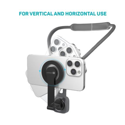 CONNECT IT CFF-6020-GY - Flexibilní magnetický dřžák telefonu na krk MagSafe