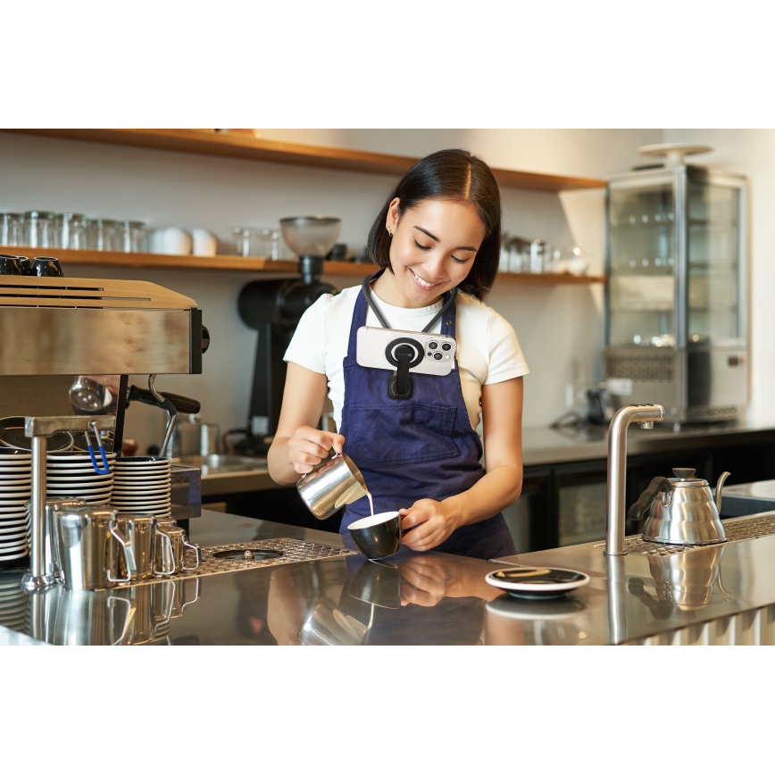 CONNECT IT CFF-6020-GY - Flexibilní magnetický dřžák telefonu na krk MagSafe