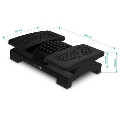 CONNECT IT CFH-4105-BK - Polohovatelná podložka pod nohy černá