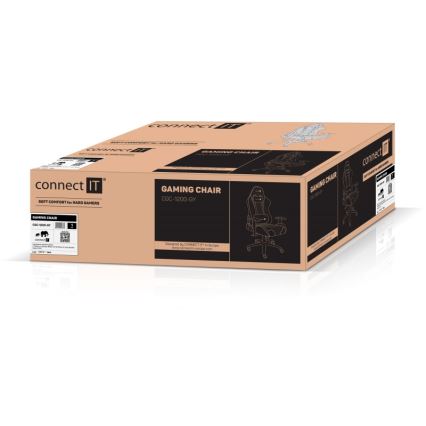 CONNECT IT CGC-1200-GY - Herní židle Monaco Pro šedá/černá