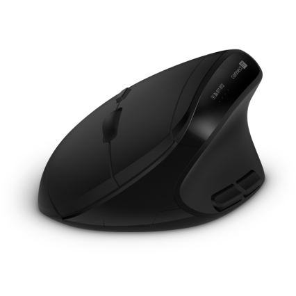 CONNECT IT CKM-6010-CS - Ergonomická bezdrátová klávesnice a myš 800/1200/1600/2400 DPI s CZ/SK lokalizací 1xAA + 2xAAA černá