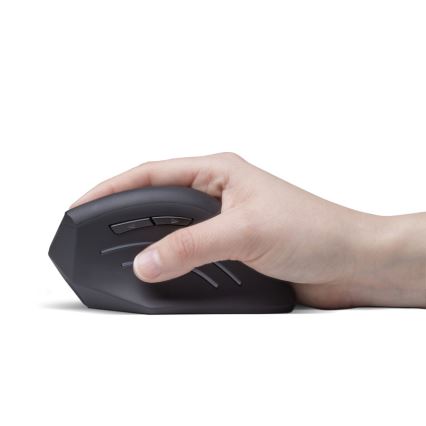CONNECT IT CMO-2510-BK - Ergonomická bezdrátová myš Verti Wireless 800/1200/1600 DPI 2xAAA černá