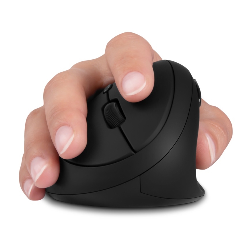 CONNECT IT CMO-2600-BK - Ergonomická bezdrátová myš 800/1200/1600 DPI 1xAA černá