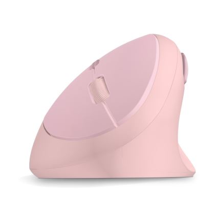 CONNECT IT CMO-2600-PK - Ergonomická bezdrátová myš 800/1200/1600 DPI 1xAA růžová