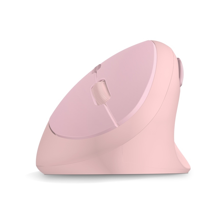 CONNECT IT CMO-2600-PK - Ergonomická bezdrátová myš 800/1200/1600 DPI 1xAA růžová