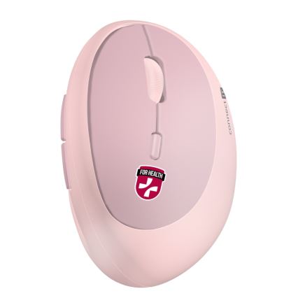 CONNECT IT CMO-2600-PK - Ergonomická bezdrátová myš 800/1200/1600 DPI 1xAA růžová