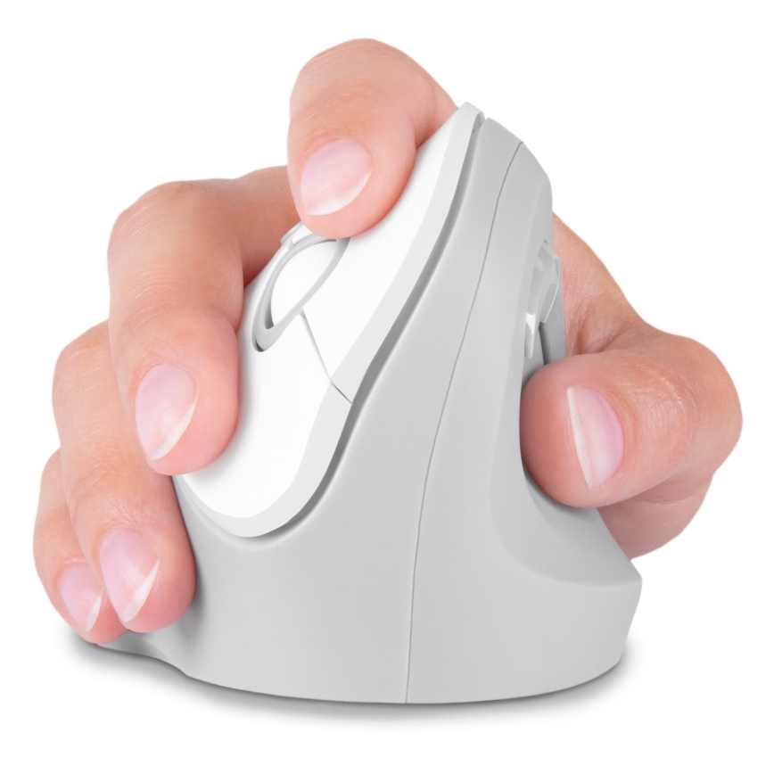 CONNECT IT CMO-2700-WH - Ergonomická bezdrátová myš 800/1200/1600 DPI 1xAA bílá