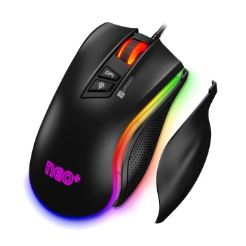 CONNECT IT CMO-3591-BK - LED RGB Drátová herní myš 500-7200 DPI černá