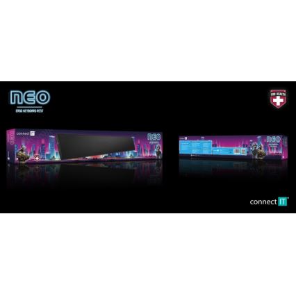 CONNECT IT CMP-3590-LG - Ergonomická podložka ke klávesnici černá