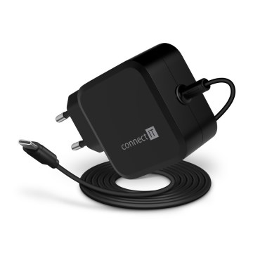 CONNECT IT CNP-1660-BK - Univerzální napájecí adaptér pro notebooky USB-C 67W