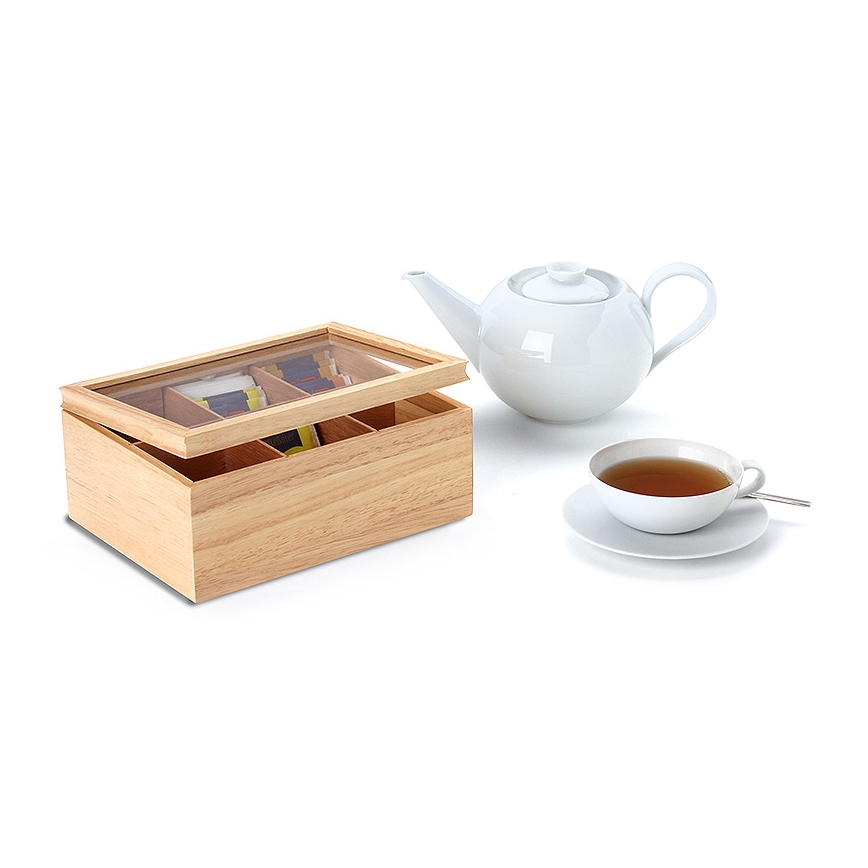 Continenta C3290 - Box na čajové sáčky 23x17,5 cm gumovník