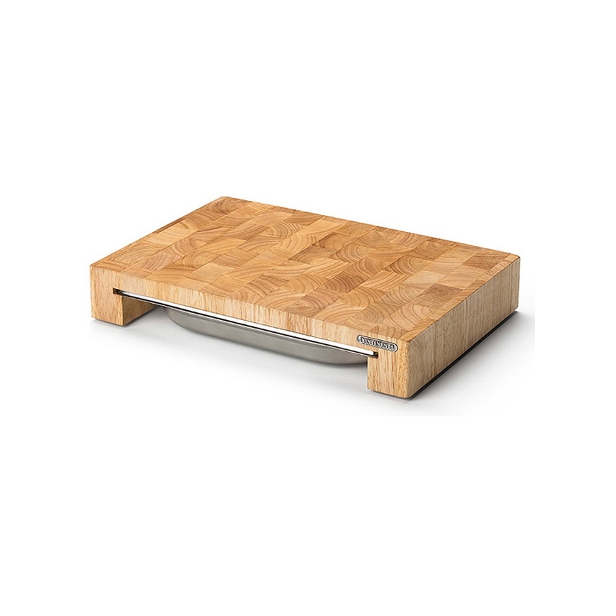 Continenta C4027 - Kuchyňské prkénko s mísou 48x32,5 cm gumovník