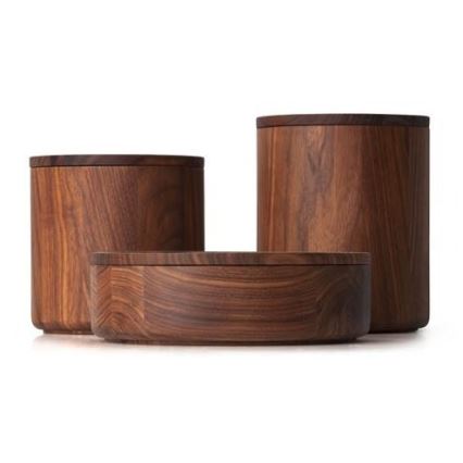 Continenta C4273 - Dřevěná dóza 13x13 cm ořech