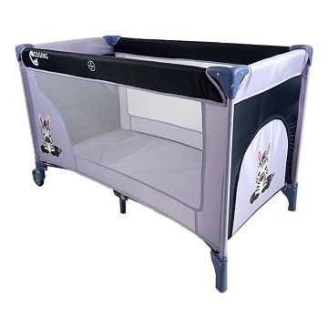 COSING - Cestovní postýlka ADAM Zebra Grey