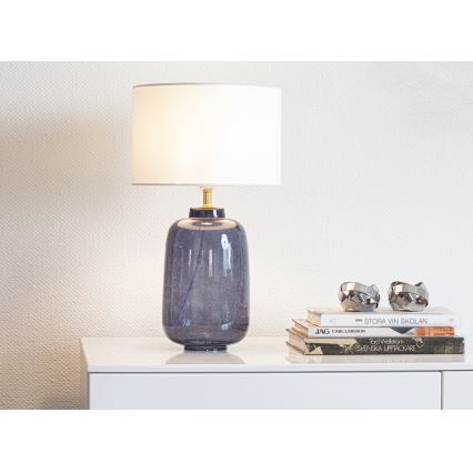 Cottex - Stolní lampa BLAKE 1xE27/8W/230V modrá