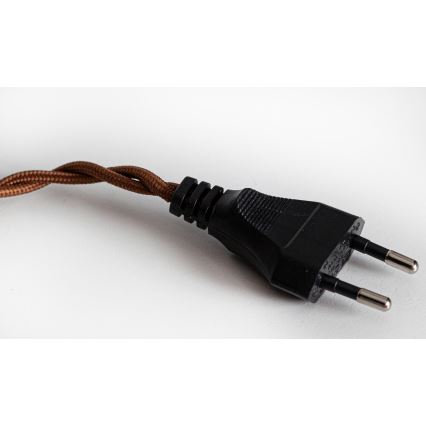 Cottex - Lustr na lanku do zásuvky NORA 1xE14/5W/230V hnědá