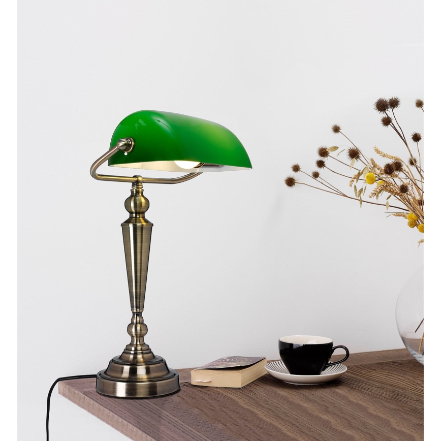Cottex - Stolní lampa THE BANKER 1xE27/60W/230V