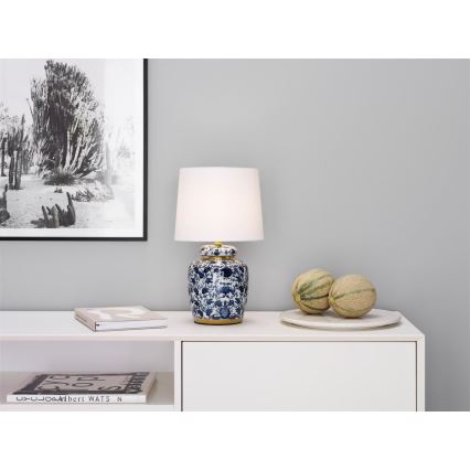 Cottex - Stolní lampa KLASSISK 1xE14/40W/230V modrá