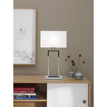 Cottex - Stolní lampa KENSINGTON 1xE14/40W/230V stříbrná