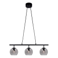Cottex - Lustr na lanku CAPELLA 3xE14/40W/230V kouřová/černá