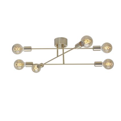 Cottex - Přisazený lustr BATON 6xE27/60W/230V mosaz