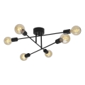 Cottex - Přisazený lustr BATON 6xE27/60W/230V černá