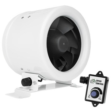 Dalap 24MF125 - Potrubní ventilátor s úsporným motorem a regulátorem otáček MF 125 EC 20W/230V