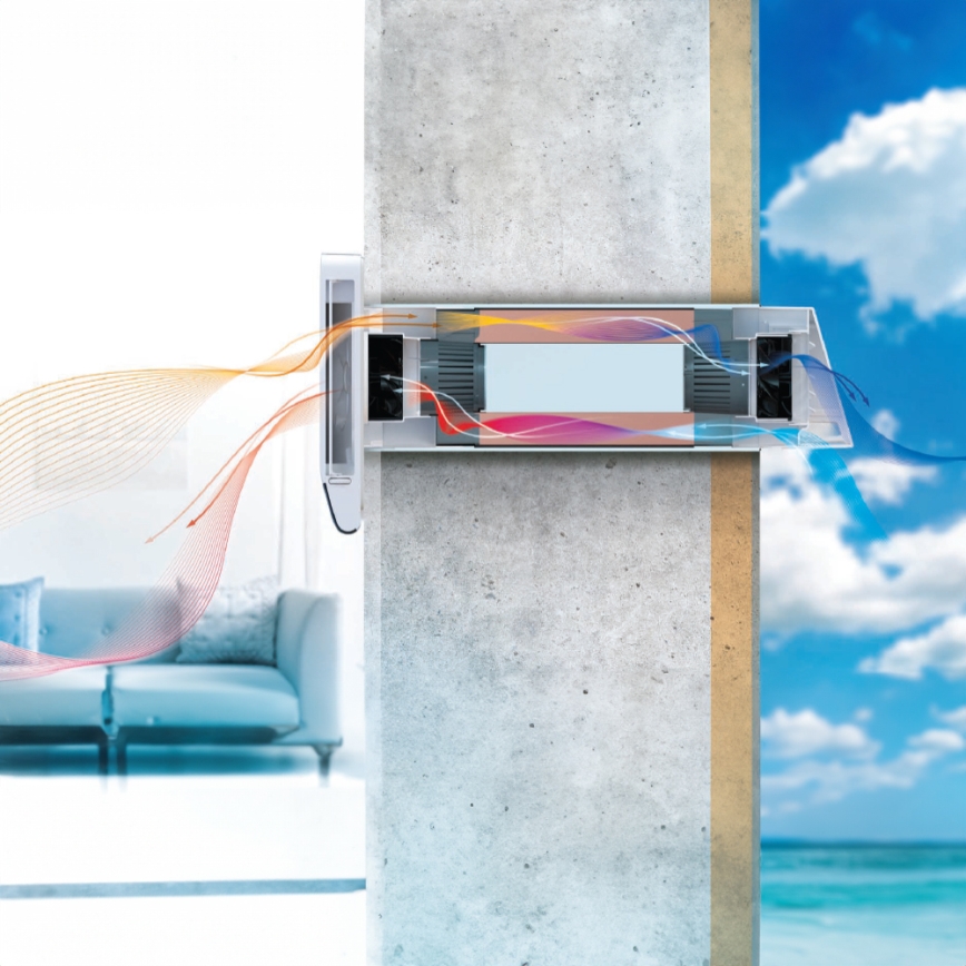 Dalap 25B160 - Lokální pokojová rekuperace BRISE 160 22W/230V Wi-Fi + dálkové ovládání