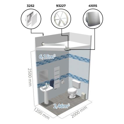 Dalap 41016 - Axiální ventilátor s časovačem 100 BFAZ 16W/230V