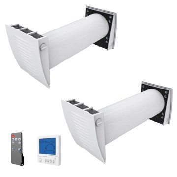 Dalap 55561 - SADA 2x Pokojová rekuperace ZEPHIR SIMPLE DOUBLE 7,61W/230V