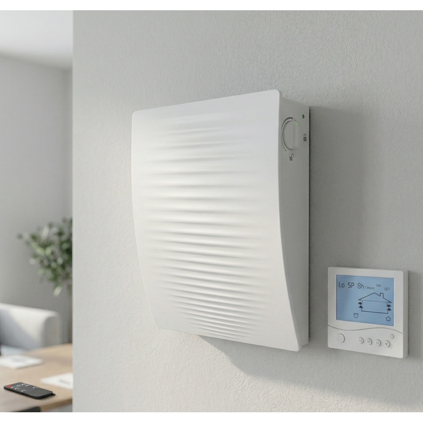 Dalap 55561 - SADA 2x Pokojová rekuperace ZEPHIR SIMPLE DOUBLE 7,61W/230V