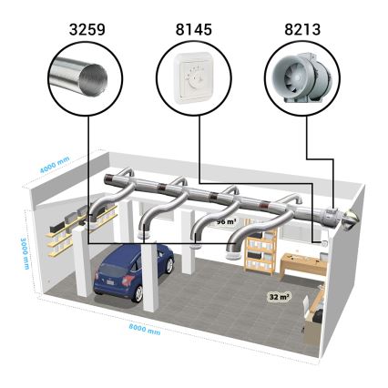 Dalap 8213 - Axiální ventilátor AP PROFI 160 50W/230V