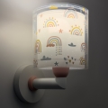Dalber 41199 - Dětská nástěnná lampa RAINBOW 1xE27/15W/230V pestrobarevná