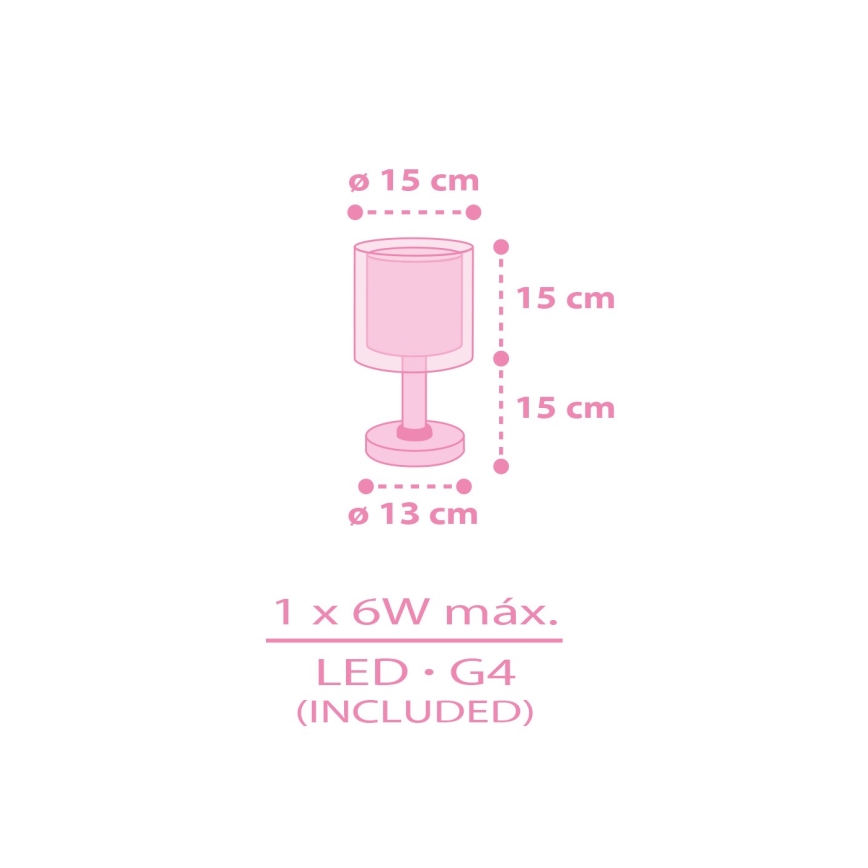 Dalber 41251 - LED Dětská lampička HELLO KITTY&FRIENDS 1xG4/4W/230V růžová