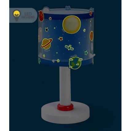 Dalber 41341N - LED Dětská lampička PLANETS 1xG4/4W/230V modrá