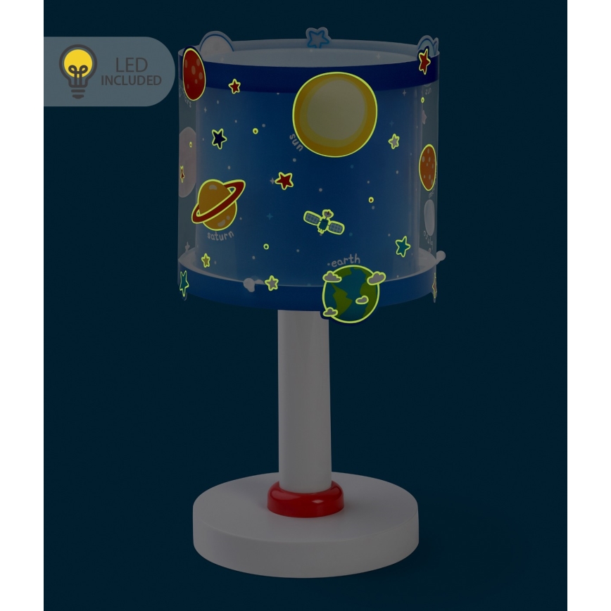 Dalber 41341N - LED Dětská lampička PLANETS 1xG4/4W/230V modrá