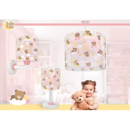 Dalber 41571S - LED Dětská lampička BABY TEDDY 1xG4/4W/230V růžová
