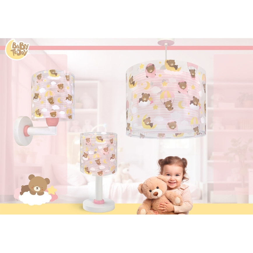 Dalber 41571S - LED Dětská lampička BABY TEDDY 1xG4/4W/230V růžová