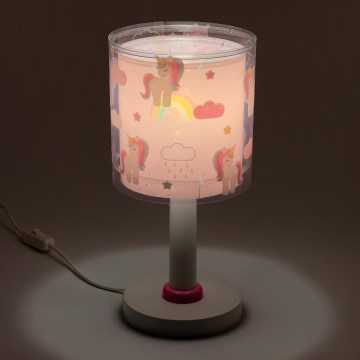 Dalber 41591N - LED Dětská lampička UNICORNS 1xG4/4W/230V růžová
